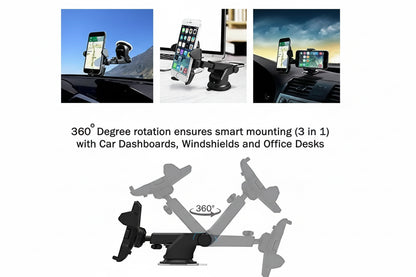 Revolex Zoom Star Pros Car Mobile Holder (Black)