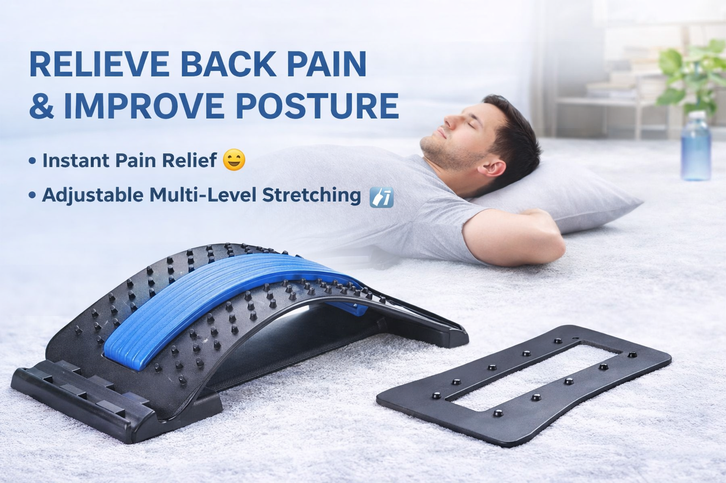 Multi-Level Back Stretcher Posture Corrector Device